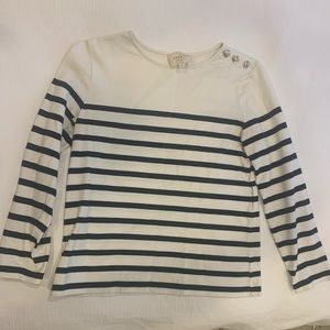 Sezane Cotton Striped Top